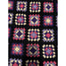 Granny Square Afghan Blanket Vintage Crochet Handmade 52.5 x 75 Multicolor
