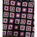 Granny Square Afghan Blanket Vintage Crochet Handmade 52.5 x 75 Multicolor