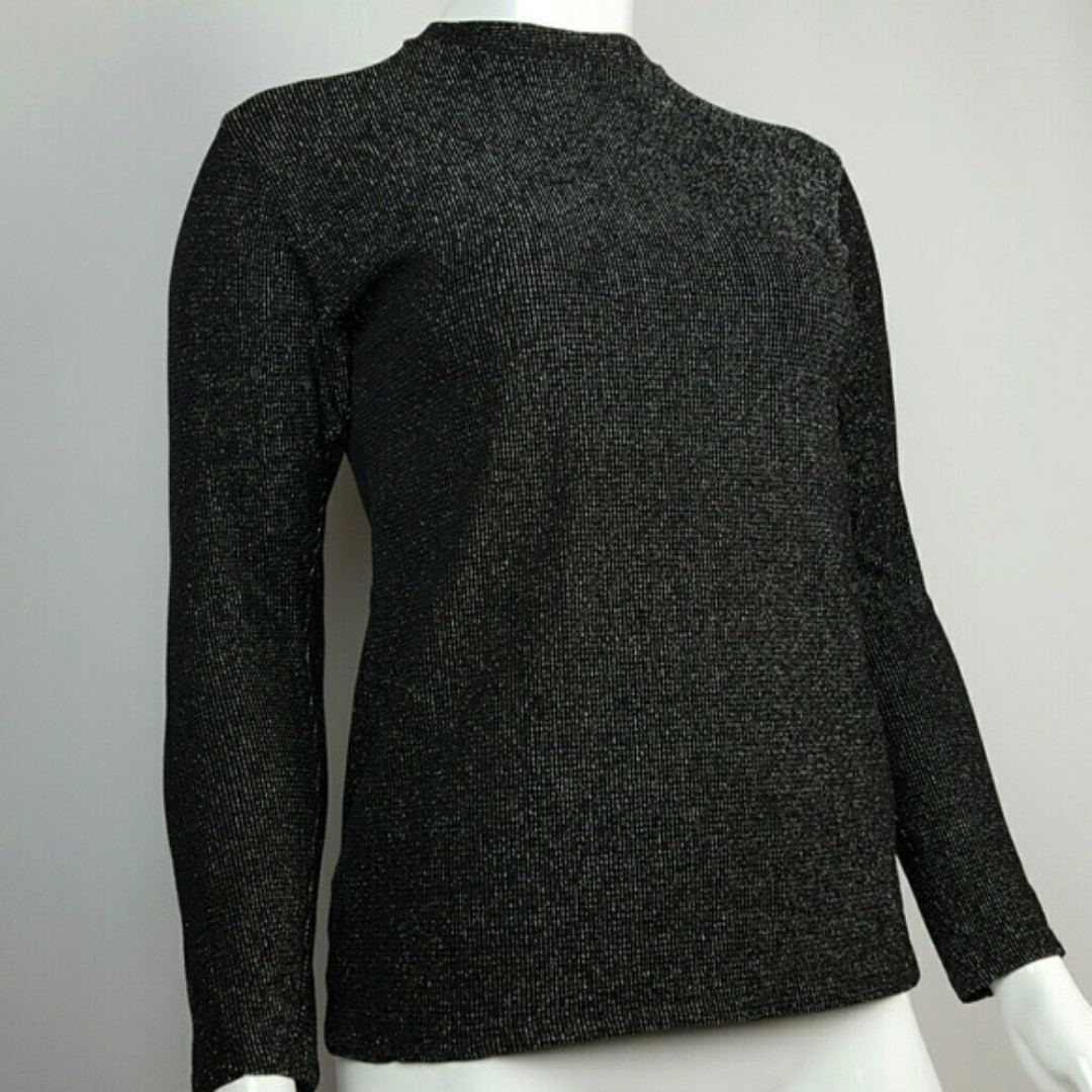 Vintage 90's Black Metallic Top