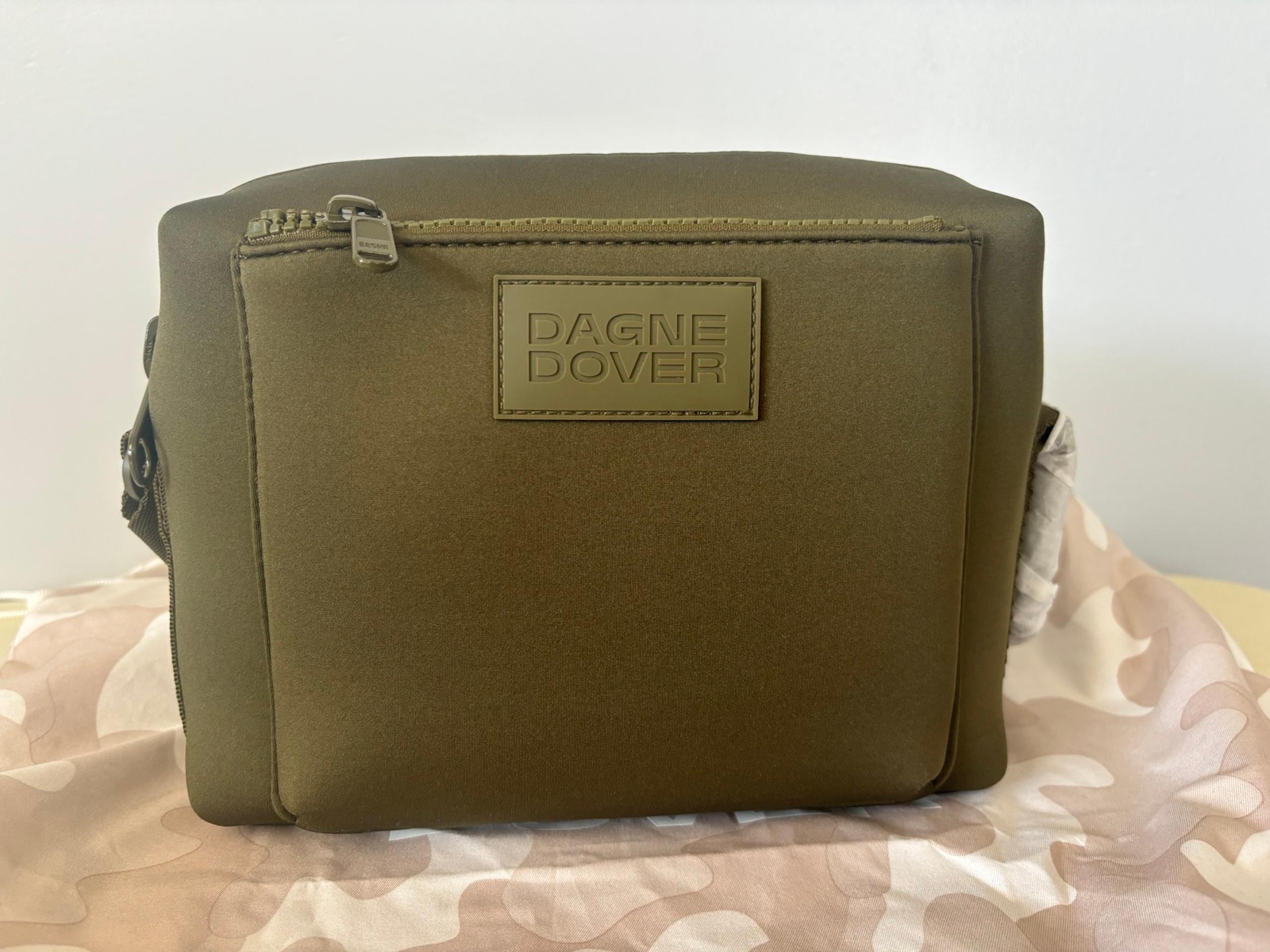 NWT Dagne Dover Micah Neoprene Crossbody Bag - Dark Moss