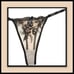 Black and Nude 5 Piece Embroidered Lace Lingerie Set Size Large