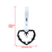 NEW 2PCS BARBED WIRE BLACK JDM TSURIKAWA RING White Handle Strap Drift Charm