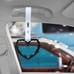 NEW 2PCS BARBED WIRE BLACK JDM TSURIKAWA RING White Handle Strap Drift Charm