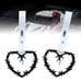 NEW 2PCS BARBED WIRE BLACK JDM TSURIKAWA RING White Handle Strap Drift Charm