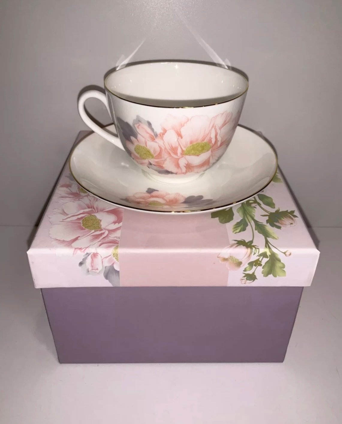 New Russian Imperial Porcelain Manufacture Cup And Saucer