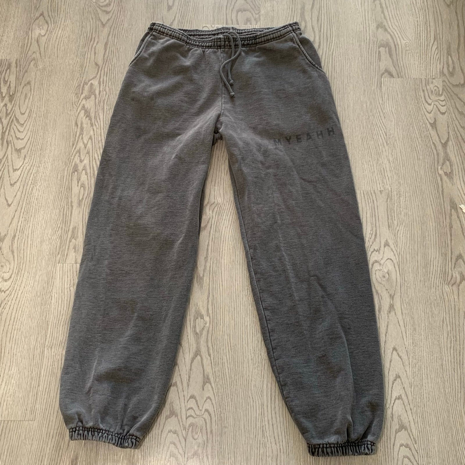Los Angeles Apparel Gray Charcoal 14 Oz Heavyweight Fleece Joggers XL USA Made