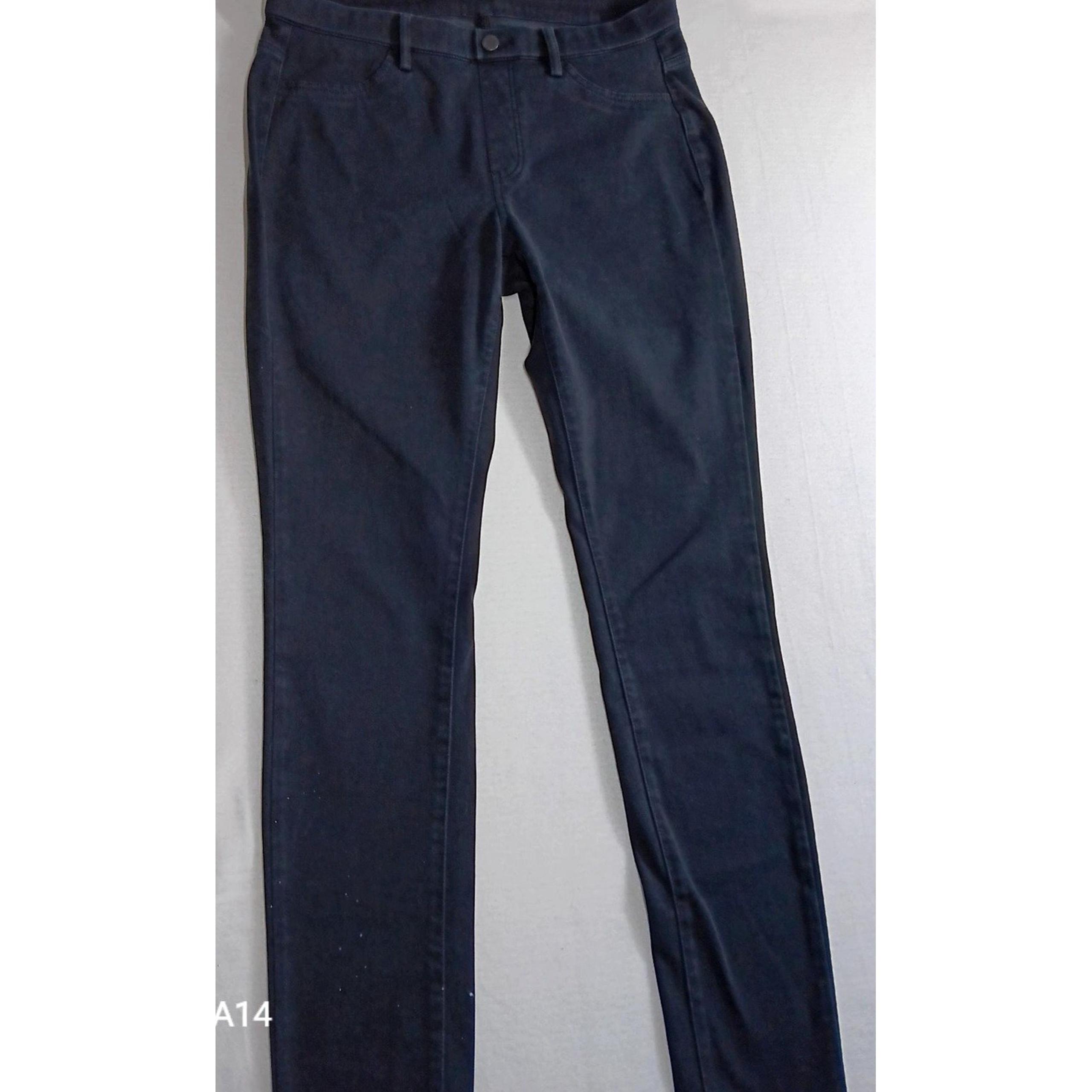 Uniqlo Women's Denim Ultra Stretch Leggings Pants Size Medium  Black