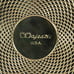 Vintage Majestic USA Floral Makeup Compact Gold Tone