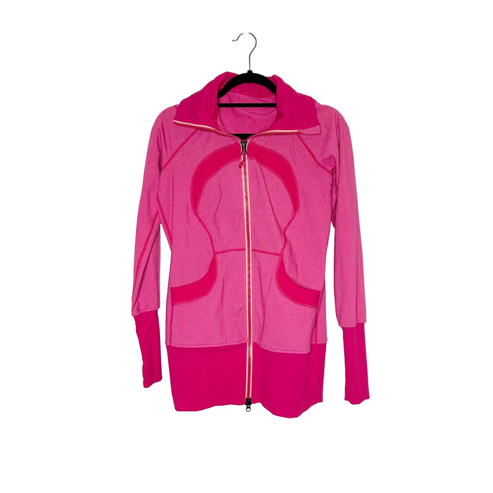 Lululemon Gather Around Pink Full Zip Hooded Jacket Women's Size 8