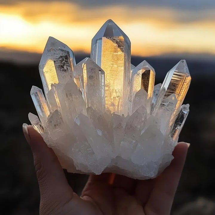 Crystal cluster, Natural Raw Clear Quartz Geode Cluster,White Crystal Home Decor