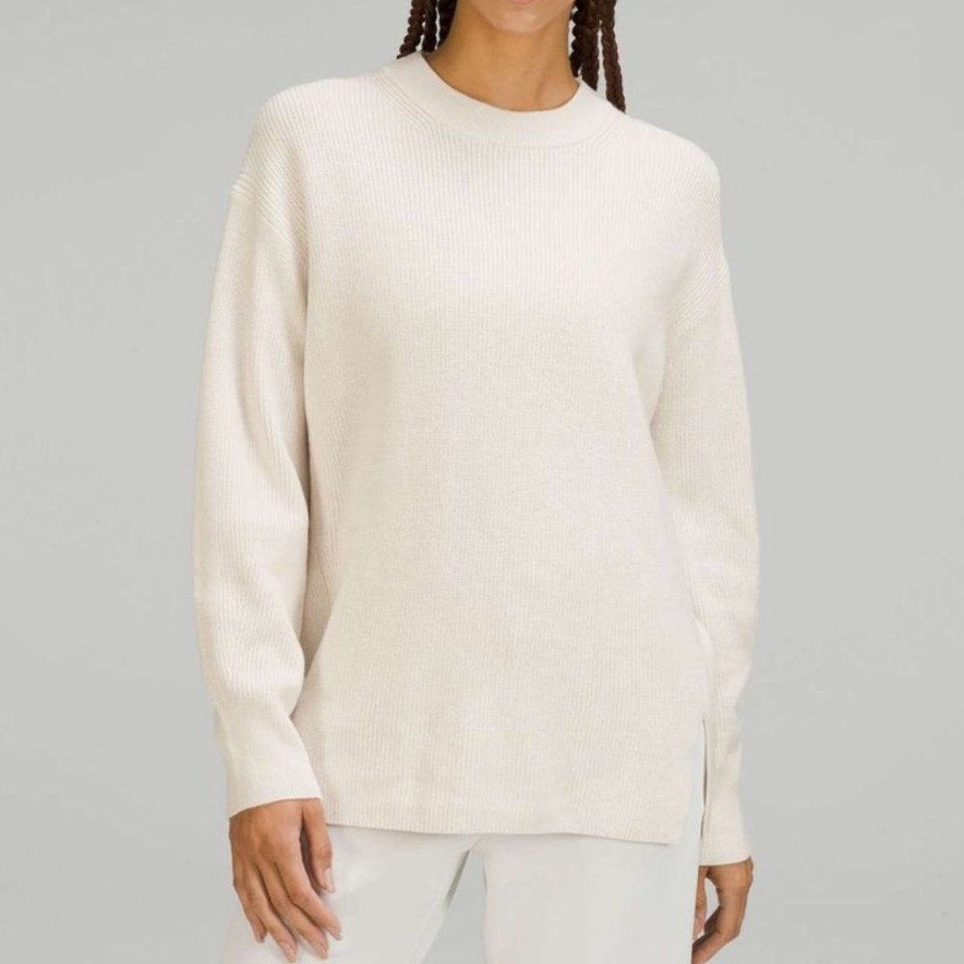 Lululemon Merino Wool Blend Ribbed Crewneck Sweater 6
