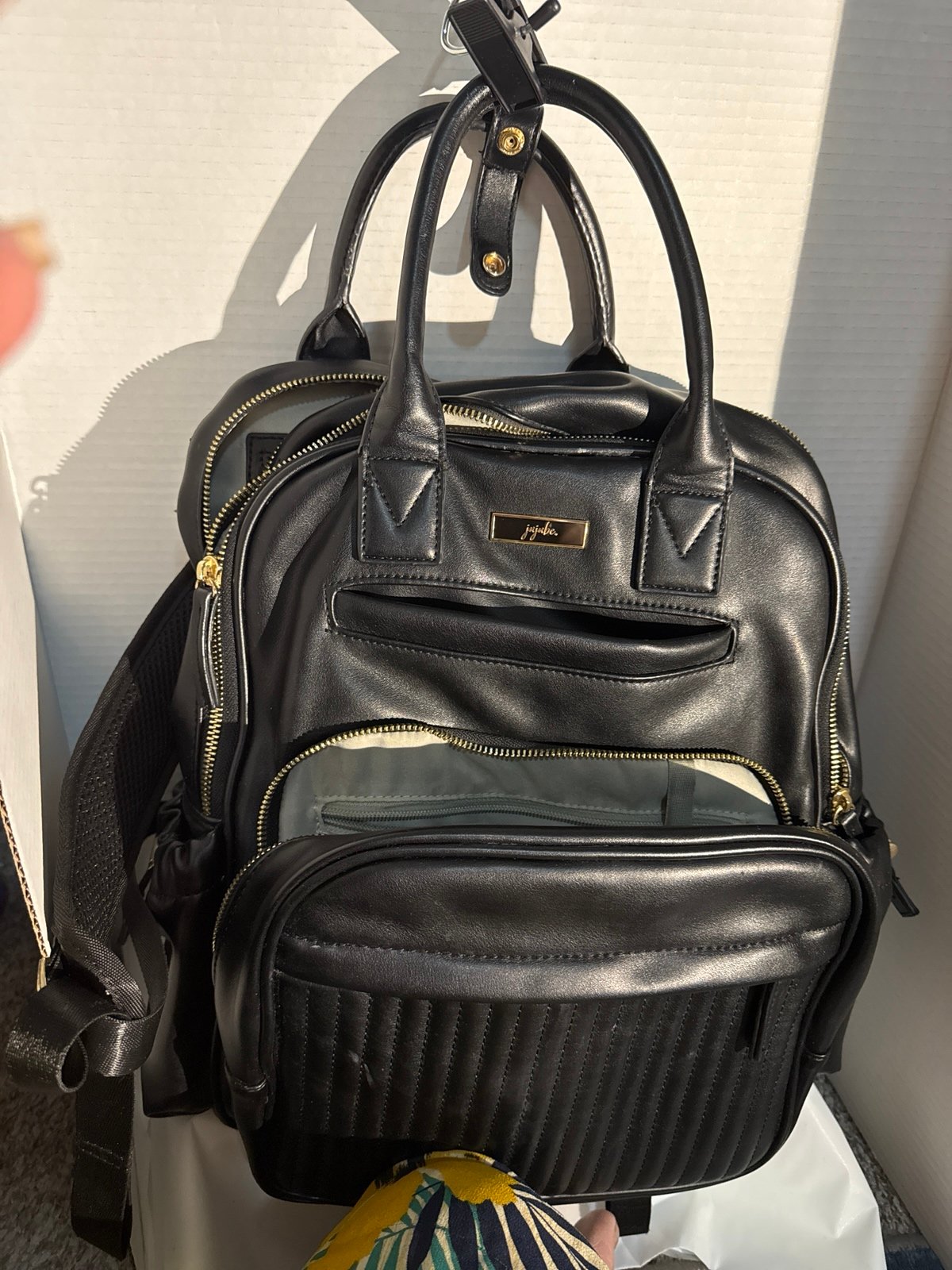 Black diaper bag