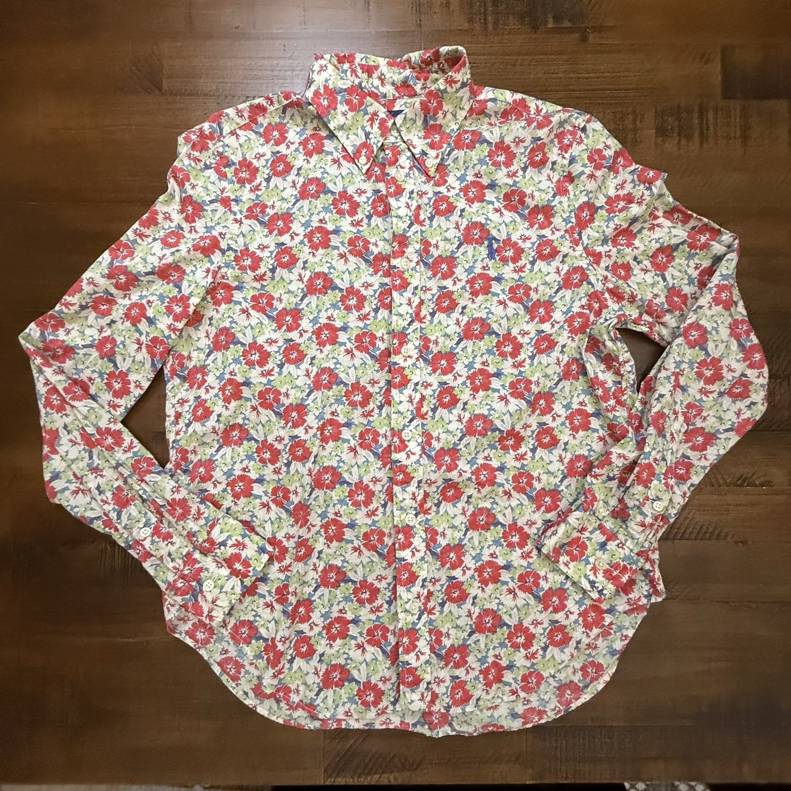 Polo Ralph Lauren floral button down shirt Size 12