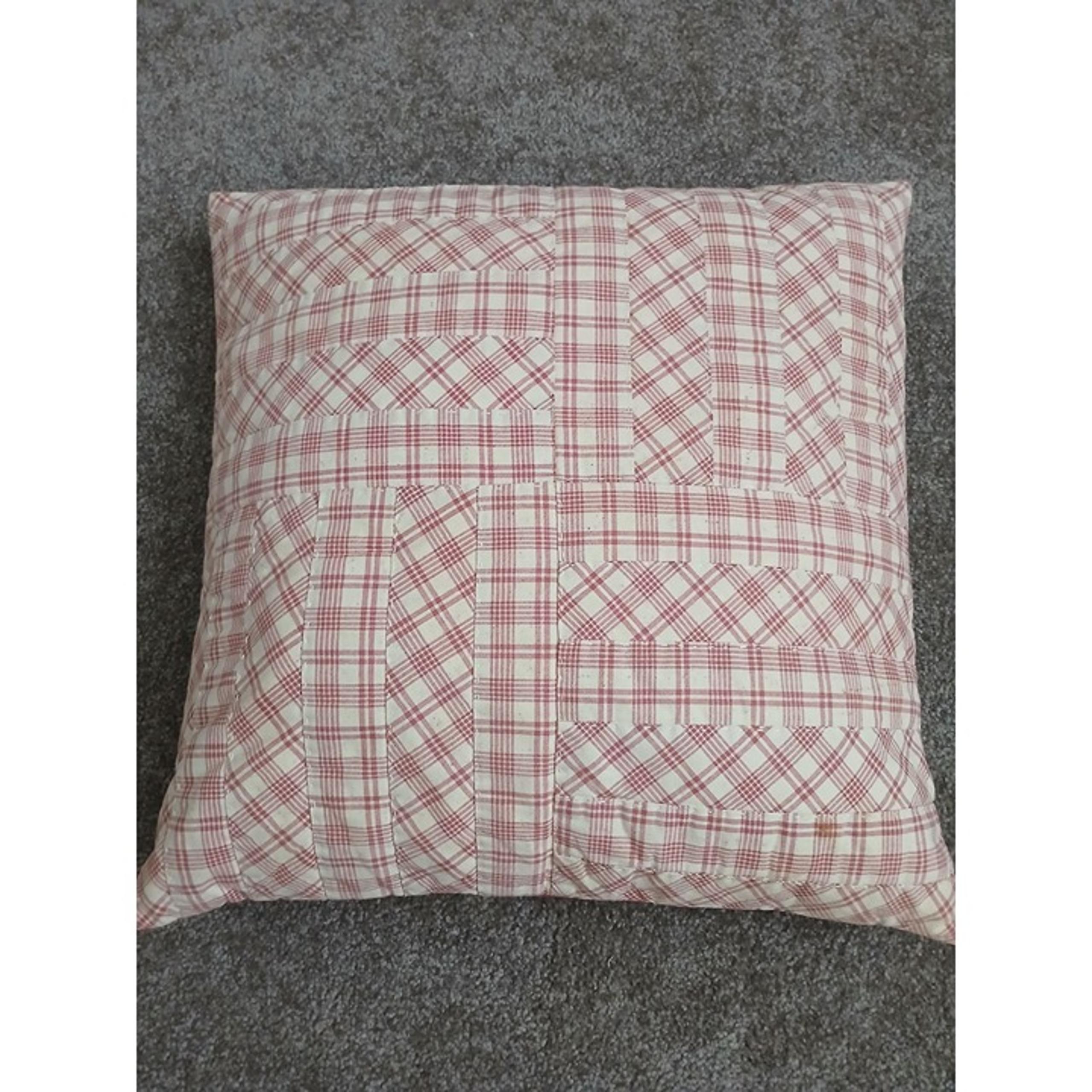 Ralph Lauren Red Plaid Decorative Throw Pillow 18" Cotton Cover Home Décor READ