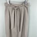 Free People Linen Blend High Waist Midi Pencil Skirt with Tie Belt, Taupe, sz 0