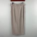 Free People Linen Blend High Waist Midi Pencil Skirt with Tie Belt, Taupe, sz 0