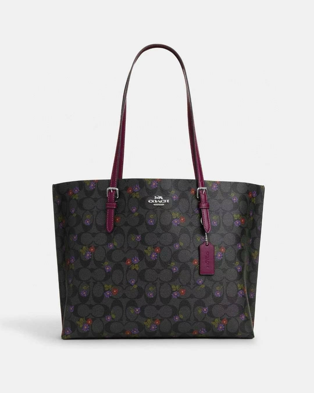 NWT Coach Mollie Tote In Signature Canvas With Country Floral Print CM073