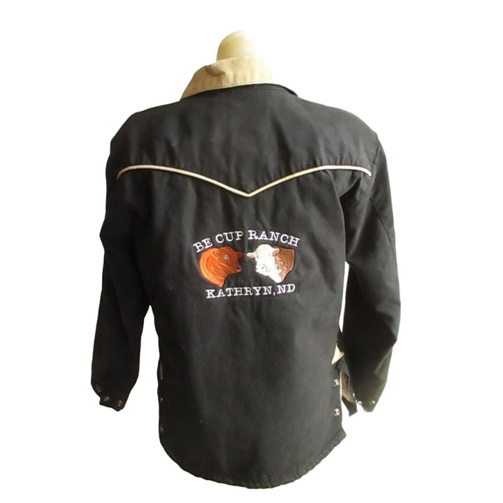 Women's Powder River Jacket Small Ranch Embroidered N Dakota Barn Work Chore