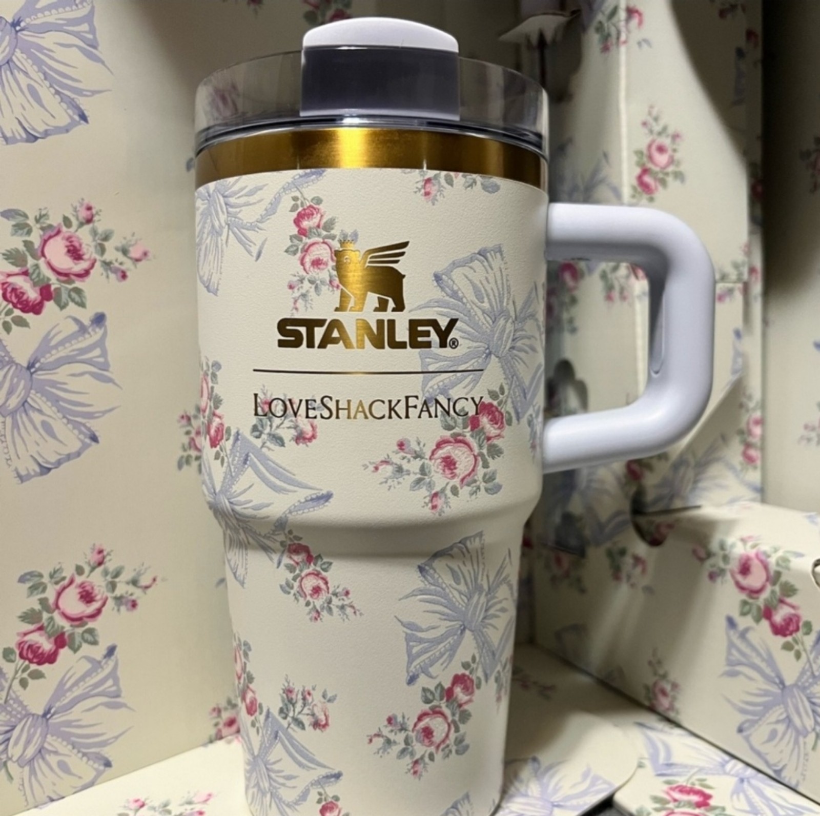 Love Shack Fancy Stanley Rosa Beaux Blue 20 Oz