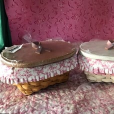 Longaberger 2008 Horizon Of Hope Basket Set - WARMBROWN