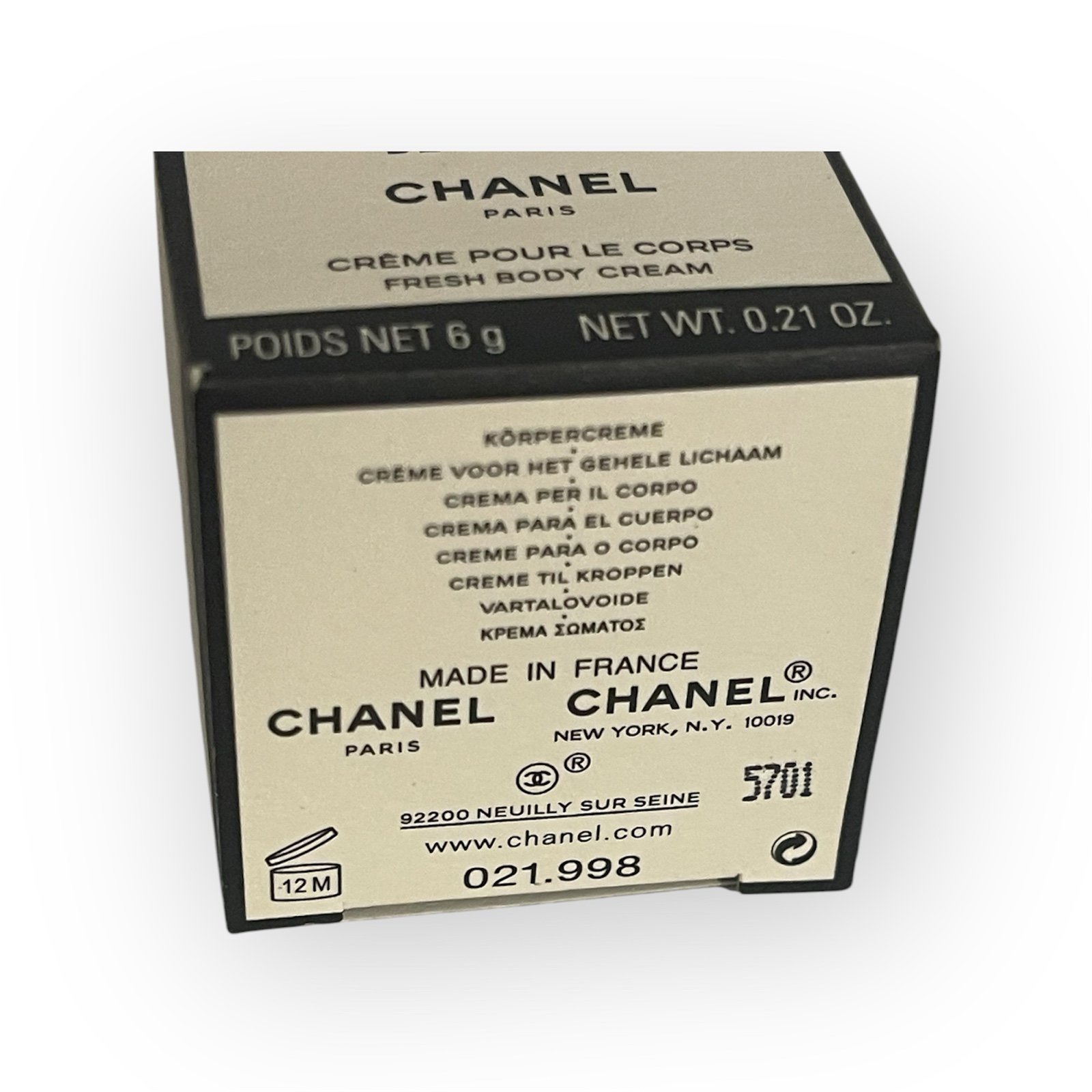 【新品未使用】CHANEL FRESH BODY CREAM SUBLIMAGE LA CRÈME CORPS ET DÉCOLLETÉ The Regenerating