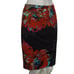 TRINA TURK Skirt, 6, Big Floral print, Back Zip, Lace slip lined, Vented