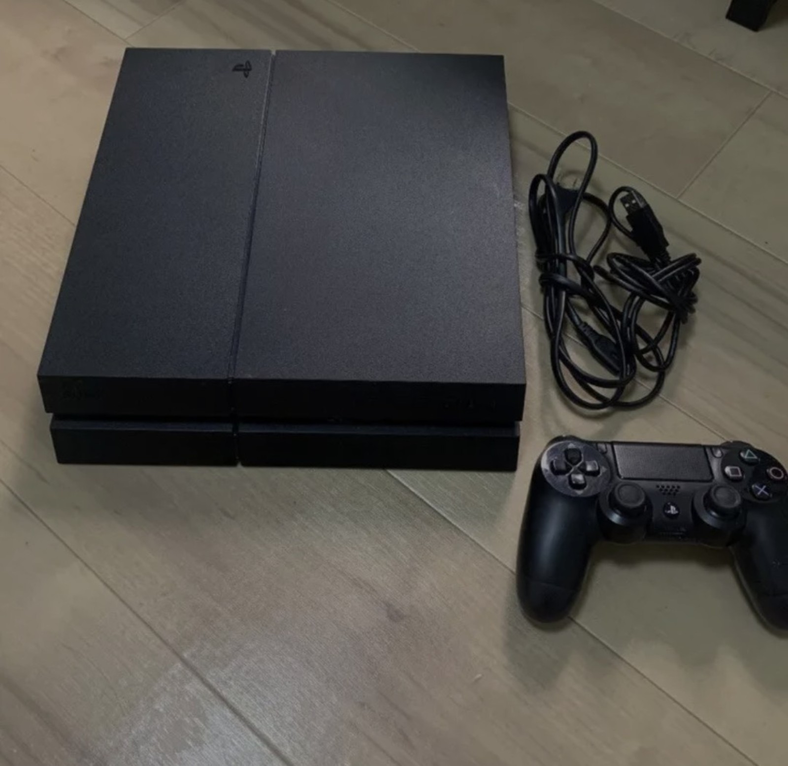 PlayStation 4 with remote wires power and HDMI works great