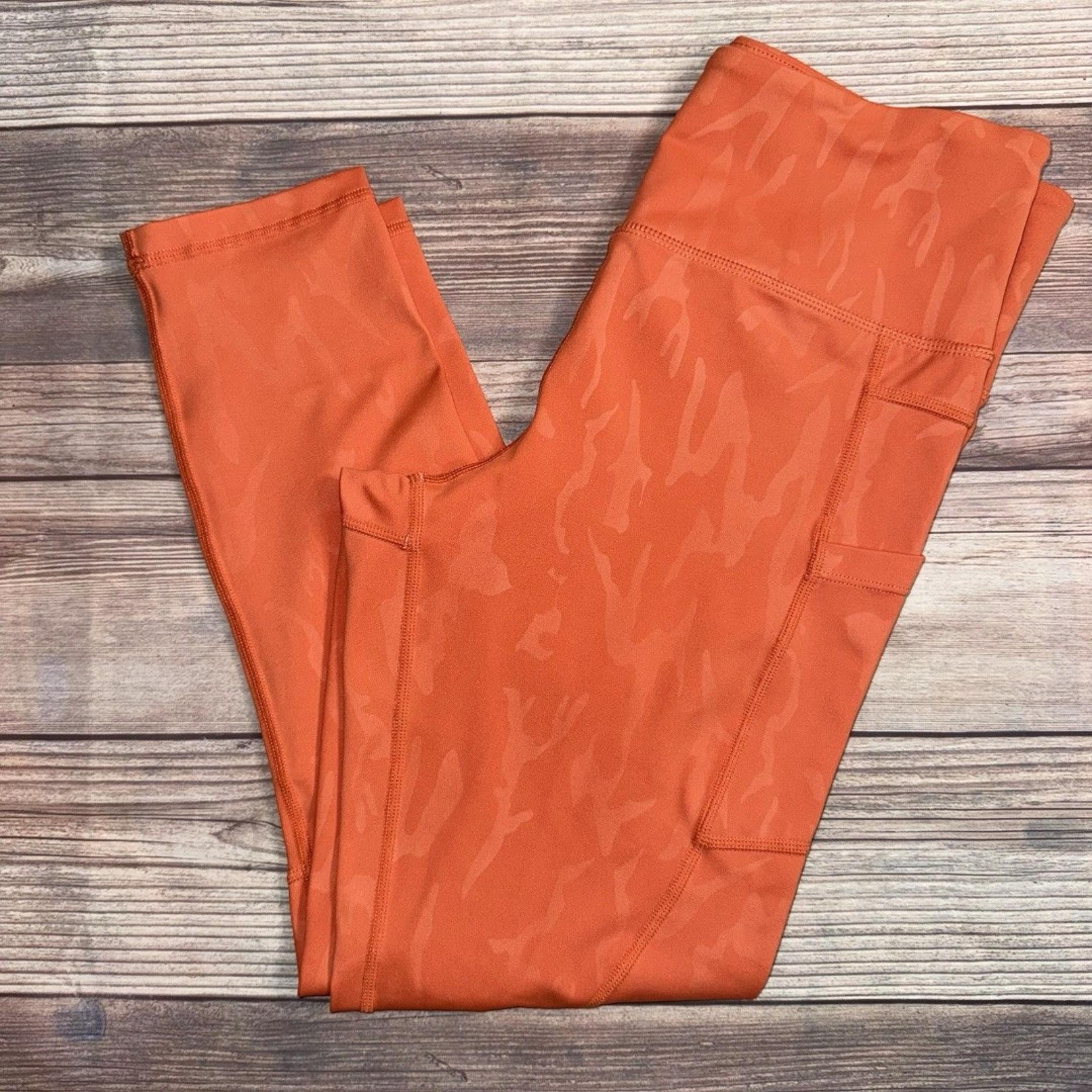 Zyia Women's Active Orange Leggings Size 8-10