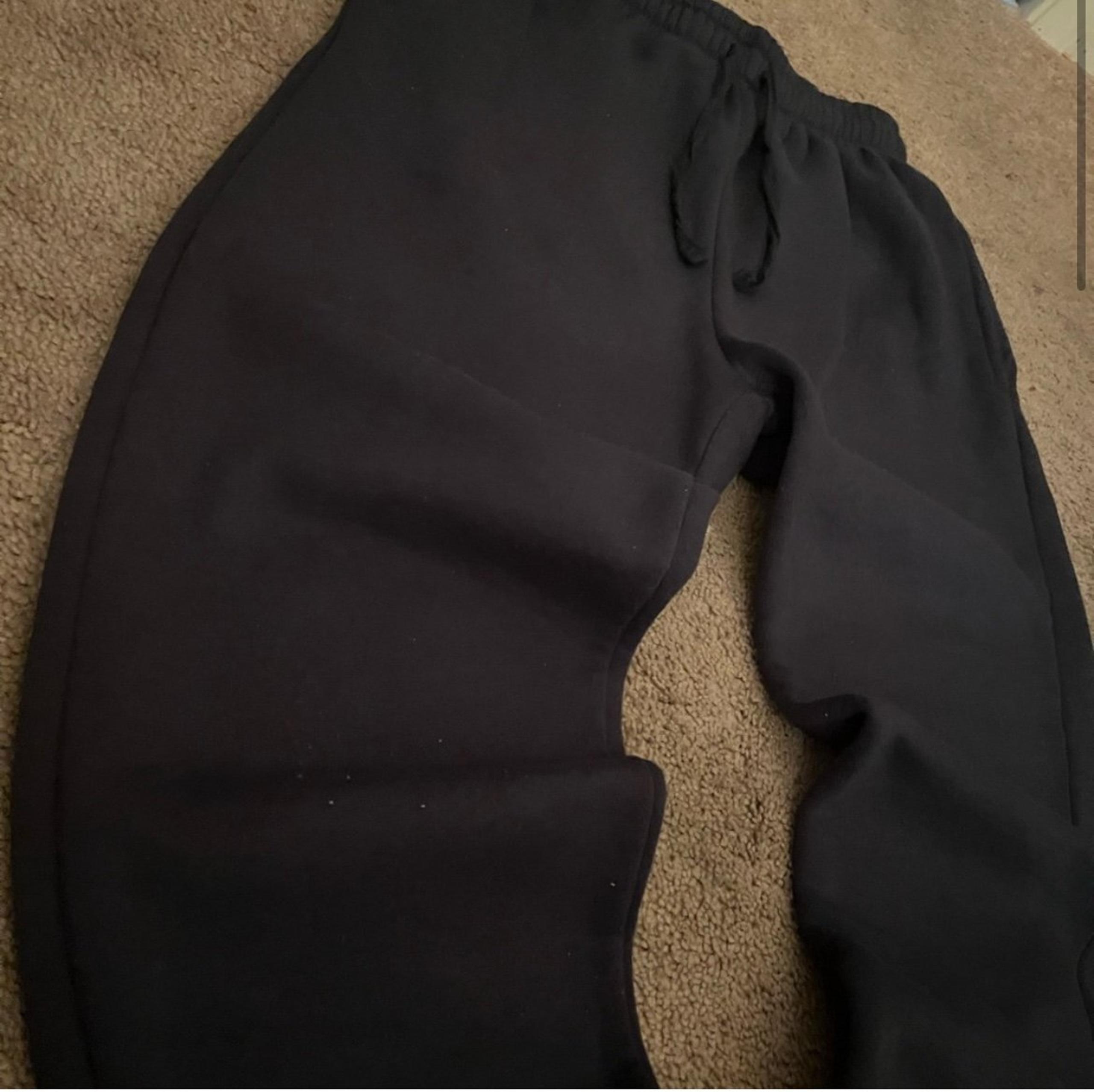 Blue baggy knocker brand sweatpants