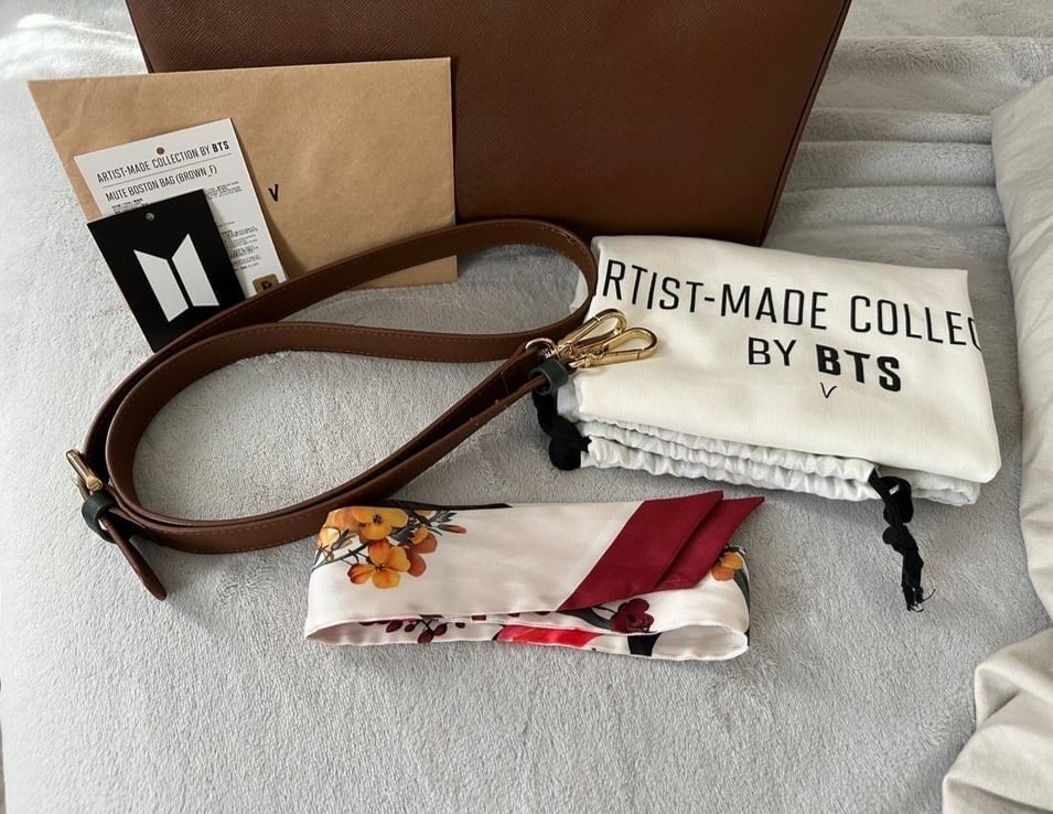 ARTIST MADE COLLECTION BY BTS - V - MUTE BOSTON BAG | K-MONSTAR
