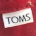 Toms Mens Burgundy Canvas Casual Slip On Shoes Lightweight Round Toe Size 11.5