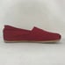 Toms Mens Burgundy Canvas Casual Slip On Shoes Lightweight Round Toe Size 11.5