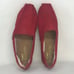 Toms Mens Burgundy Canvas Casual Slip On Shoes Lightweight Round Toe Size 11.5