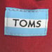 Toms Mens Burgundy Canvas Casual Slip On Shoes Lightweight Round Toe Size 11.5