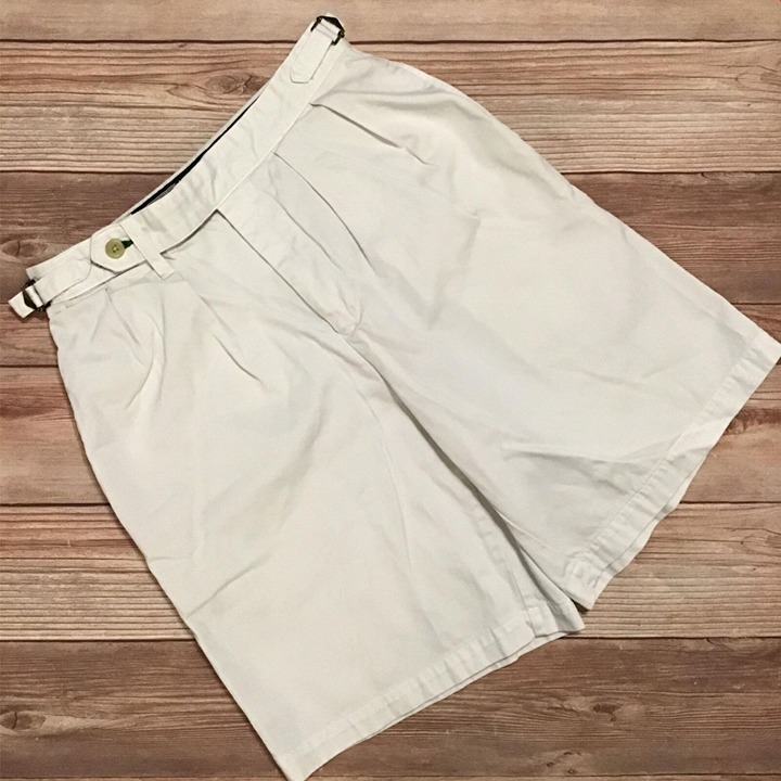 Tommy Hilfiger Vintage Shorts Mens Size 29 White Chino 100% Cotton 1990s Y2K