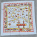 Vintage 1950's Alaska Linen Novelty Tablecloth 52 x 52 FEAT. Mt. McKinley New