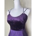 Jessica McClintock Gunne Sax Purple Satin & Velvet Slip Dress Vtg 90s Y2K 5/6