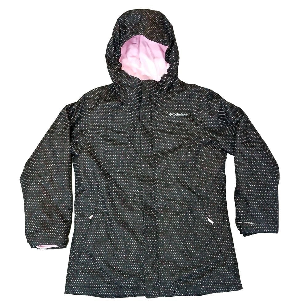 GIRLS COLUMBIA YOUTH WHIRLIBIRD II INTERCHANGE JACKET BLACK SPARKLERS XL Size