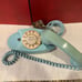 Vintage 1960s Princess Rotary Phone in Tiffany Blue