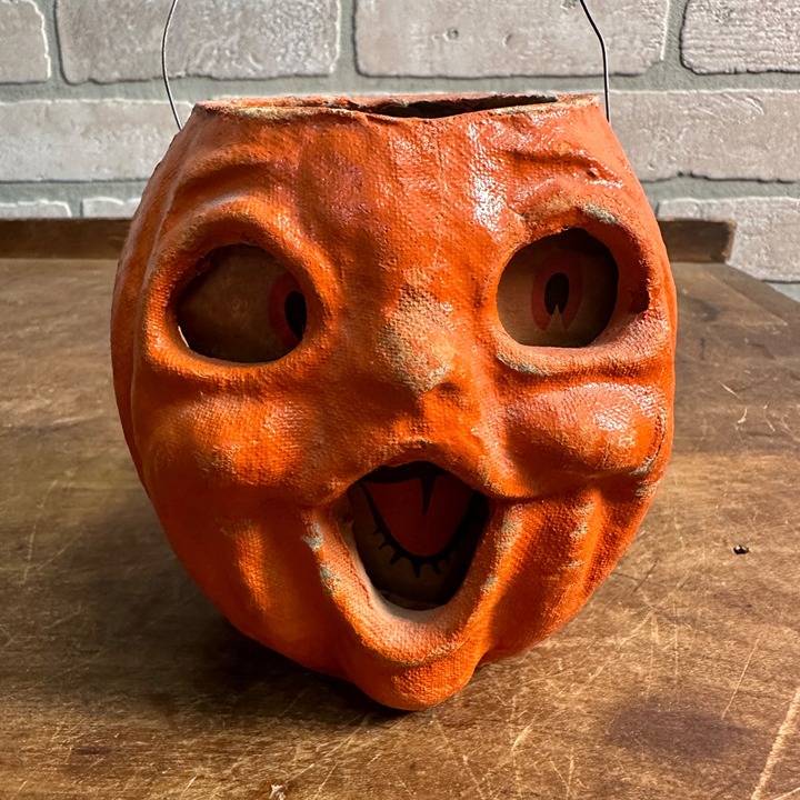 Vintage Halloween Jack O Lantern JOL Double Face Choir Boy 5