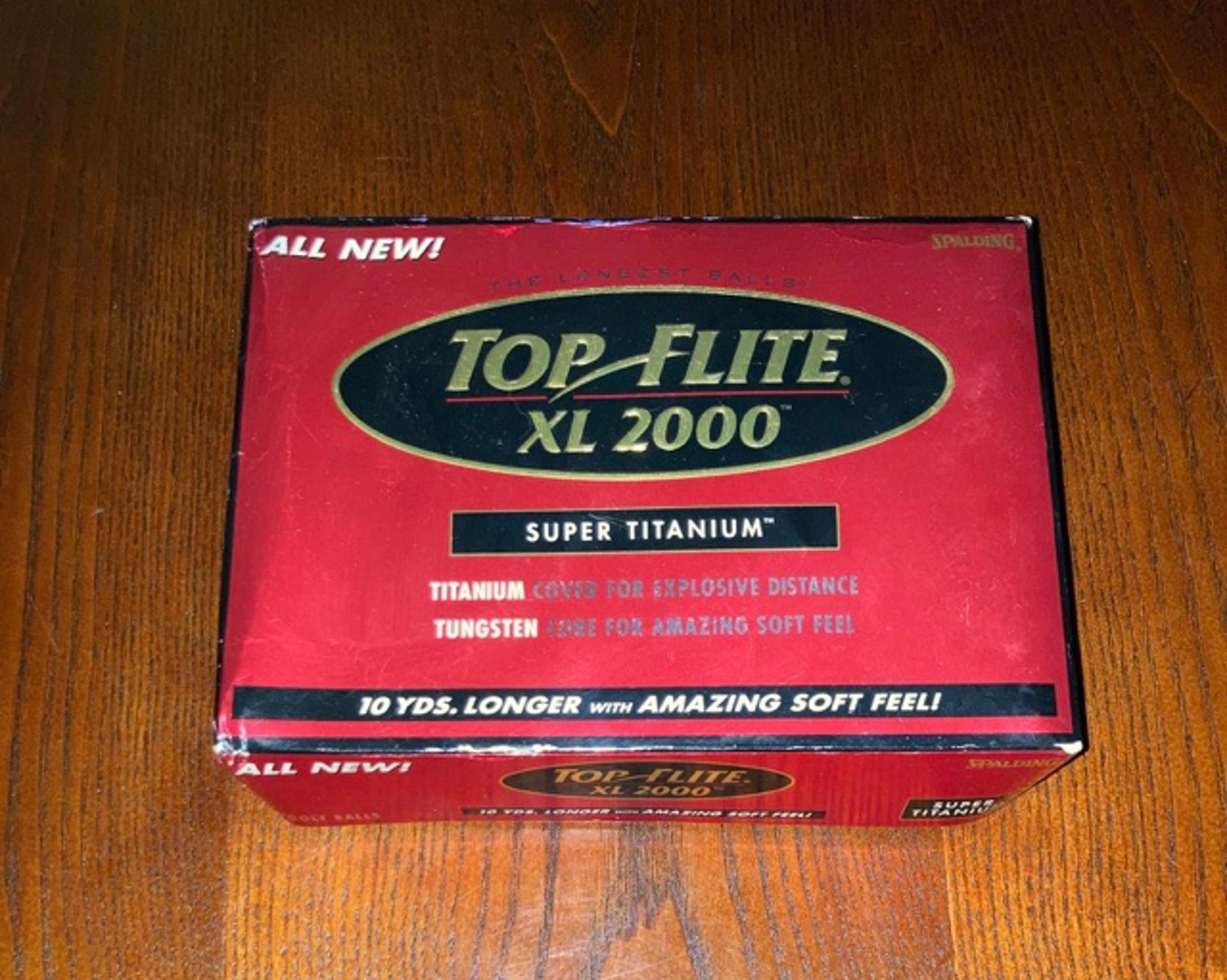 Vintage 1999 TOP FLITE XL 2000 Super Titanium golf balls <3