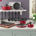 Farberware High Performance Nonstick 17 Piece Aluminum Cookware Set