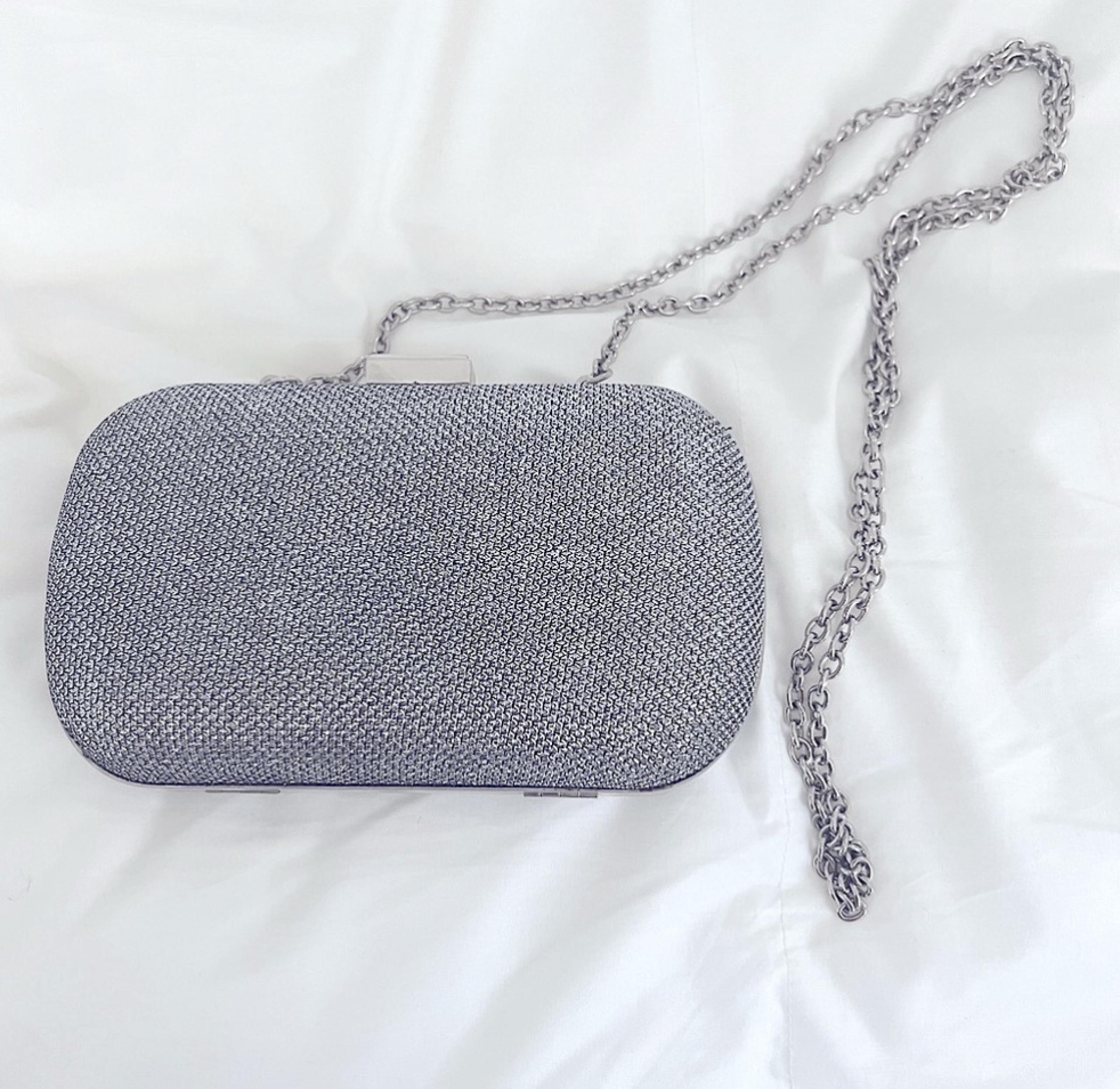 Jessica McClintock Purse handbag Silver NWOT