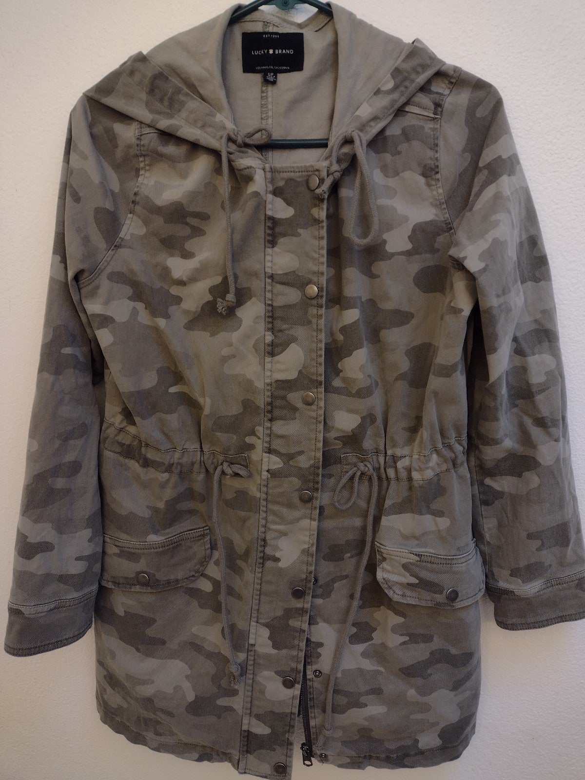 Lucky Brand camo utility jacket size S