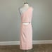 Betsy & Adam Women's Cocktail Dress Size 8 Pink One Shoulder Cut Out Midi Sheath