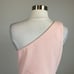 Betsy & Adam Women's Cocktail Dress Size 8 Pink One Shoulder Cut Out Midi Sheath
