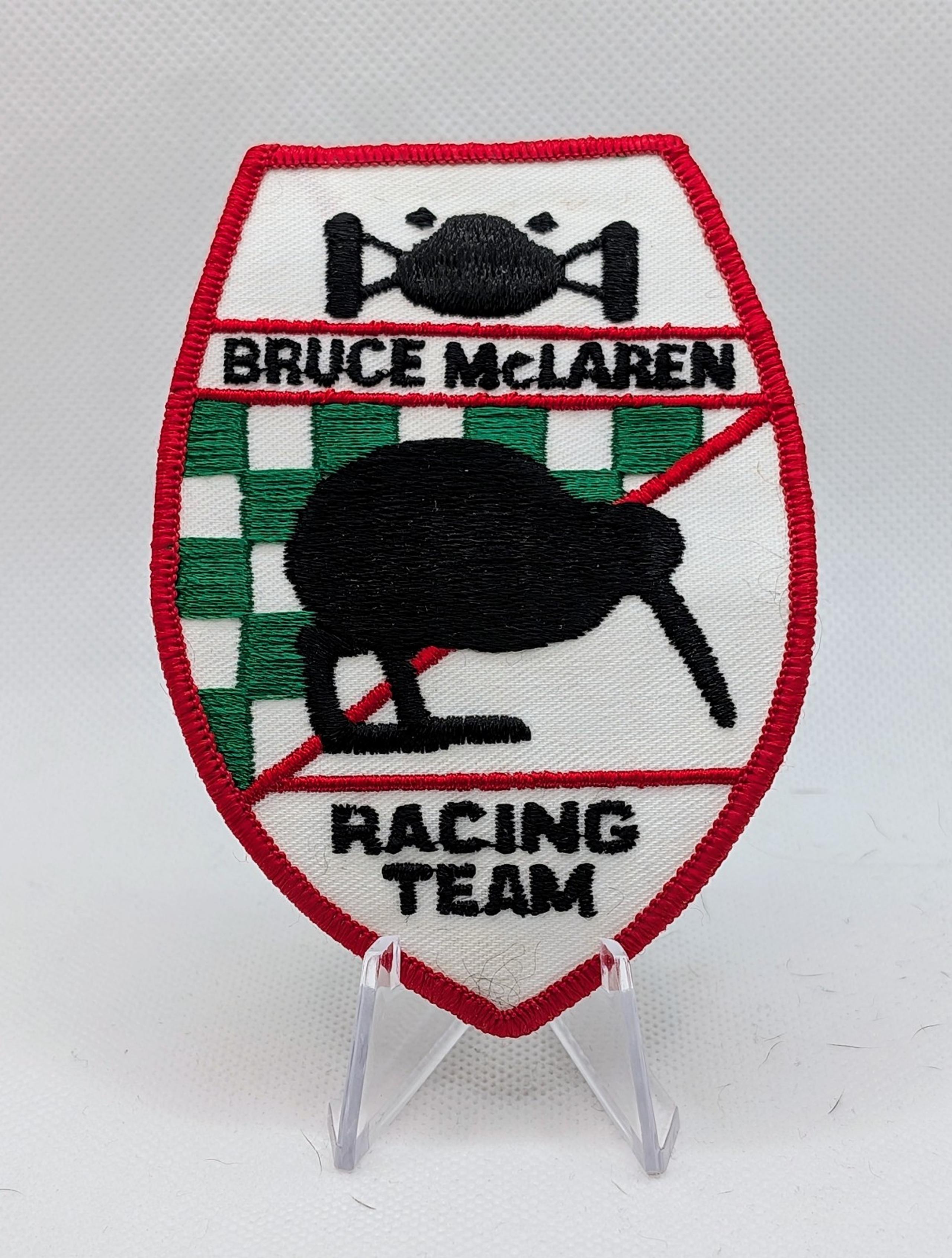 Vintage Bruce McLaren Motor Racing Team Patch F1 Formula 1 Racing Team Sew On
