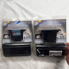Lot Of 2 NEW Whitehall The Illuminator Wall Mount Solar Address Lamp L050722