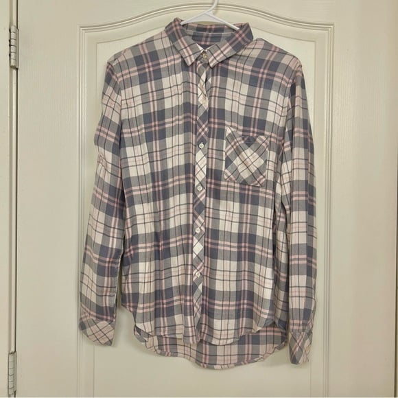 Rails NWT Hunter Shirt in Ivory Pink Pebble - Size Small