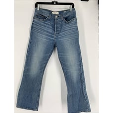 Aritzia Denim Forum Women's The Bailey High Rise Flare Crop Jeans Women's Sz 29